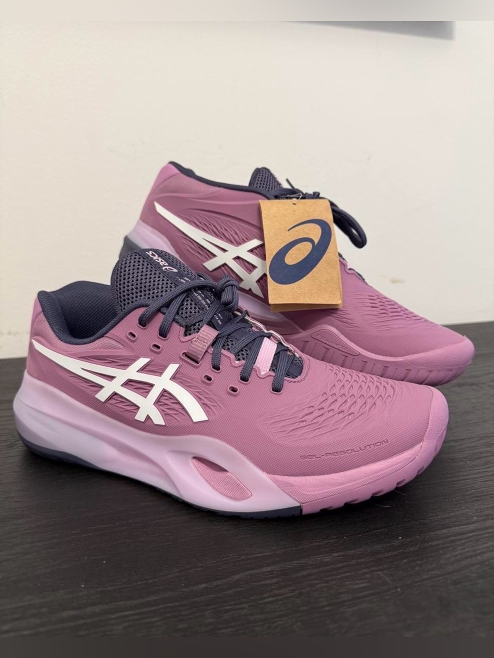 Asics Women's Gel Resolution X Ube/White Tennis Shoes Size 10